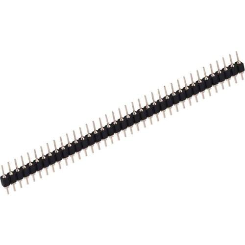 5pcs/lot 40 Pin Connector Header Round Needle 1x40 Golden Pin Single Row Male 2.0mm Breakable Pin Connector Strip