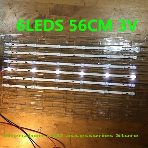 60Pieces/lot 6LED 560mm 3v for LCD TV backlight barSVJ320AG2 130307 led strip light for 32D2000 SVJ320AK3 SVJ320AL14 NEW