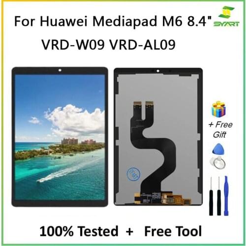 8.4'' LCD Screen For Huawei MediaPad M6 VRD-W09 VRD-AL09 LCD Display Replacement +Touch Screen Glass Digitizer Plane Assembly