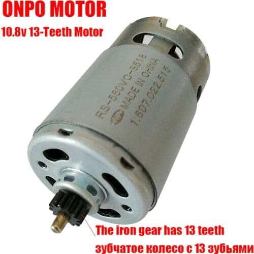 DC Motor 10.8V 13 Teeth RS-550VC-8518 For GSB10.8-2-LI 3601JB6940 Electric Drill Screwdriver Power Tool Parts & Accessories