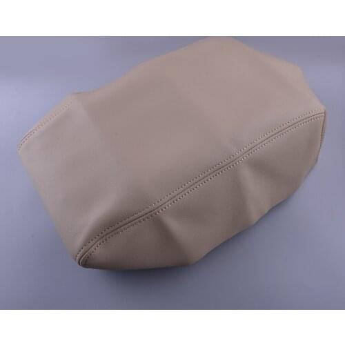 Car Beige Front Center Console Lid Armrest Box Cover Skin PU Fit for Nissan Maxima 2009 2010 2011 2012 2013 2014