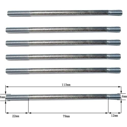 Gasoline generator double bolt M6*113 water pump micro-tiller polishing machine 168F/170F carburetor double screw