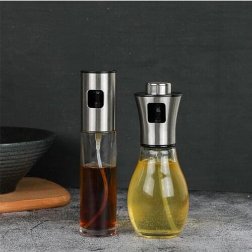 Spray Bottle Oil Sprayer BBQ Barbecue Cooking Tool Oiler Pot Can Pot Cookware Kitchen Tool Glass ABS Olive Pump Spray Bottle