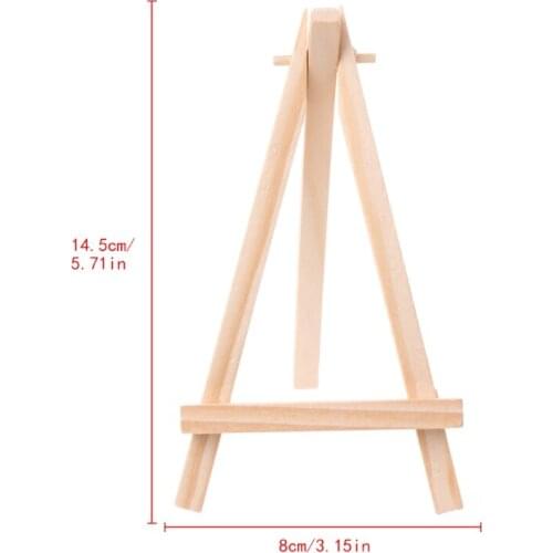Mini Wooden Tripod Easel Display Painting Stand Card Canvas Holder Wedding Party 203C