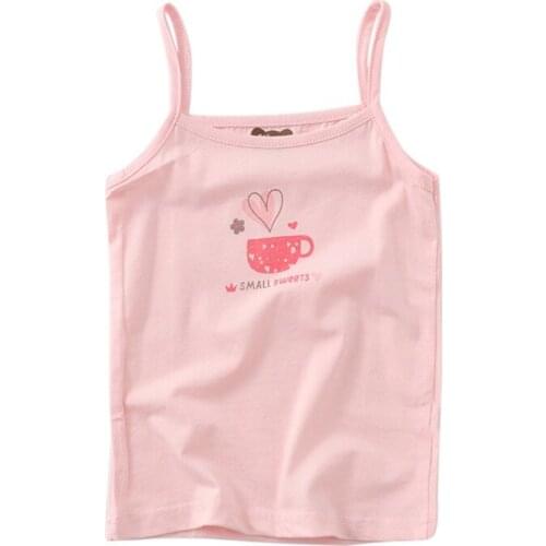 Baby Singlet Girls Undershirts Summer Children Girls Vest Camisole Kids Sleeveless Shirts Waistcoat Teenager Tank wf