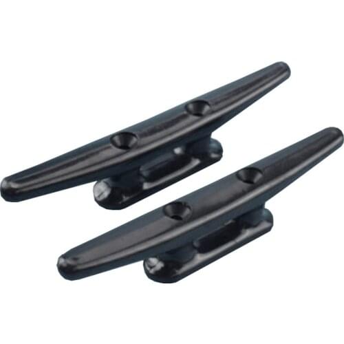 2Pcs 6" Black Nylon Closed Base Marine Boat & Dock 6 in Cleat
