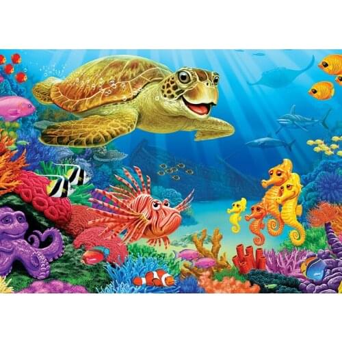 Lovely tortoises 5D Square new year drill Diamond Painting Embroidery pattern Cross Stitch kits Mosaic sea scenic Decor stickers