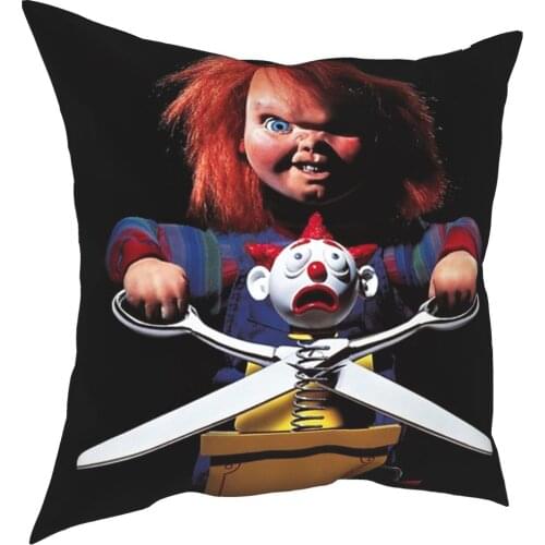 Chucky Mask Dchb22ug40y Pillowcase Soft Fabric Cushion Cover Decorations Pillow Case Cover Home Square 40X40cm