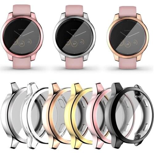 TPU Soft Screen Glass Protector Case Shell Frame For Garmin Vivoactive 4/4S Venu 2/2S 40mm 45mm Bumper Vivoactive4 Venu2 Cover