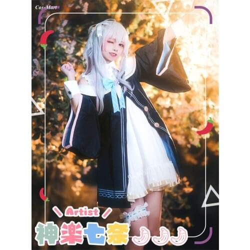 New Arrival Virtual Youtuber Kagura Nana Cosplay Costume Artist Lovely Uniform Anime Expo Activity Party Role Play Clothing