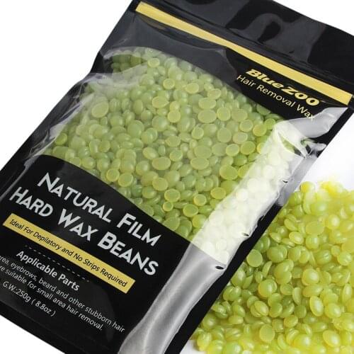 New Depilatory Wax Hot Film Hard Wax Beans Hair Removal Cream Brazilian Pellet Waxing Bikini Hair Removal Waxing No Strips 250g