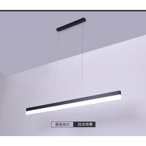 Office chandelier led strip light creative personality strip lamps modern minimalist Internet cafe work conference room lights