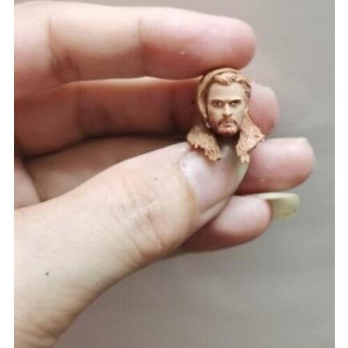Painted 1/18 Scale Long Hair Chris Hemsworth Head Sculpt Fit 3.75" Figure