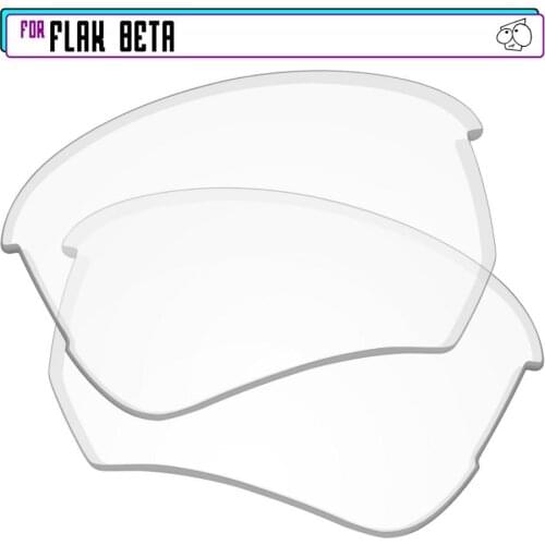 EZReplace Polarized Replacement Lenses for - Oakley Flak Beta Sunglasses - HD Clear