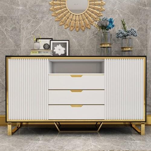 Light Luxury Minimalist Storage Sideboards Cabinet Northern European-Style Living Room Simple Household Storage Porch Cabinet