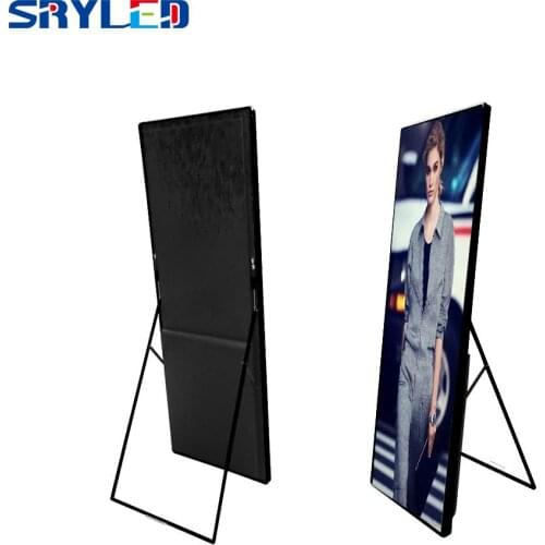 Standing Wifi 4G Floor Indoor P2.5 Advertising LED Screen Digital led Poster For Shopping Store
