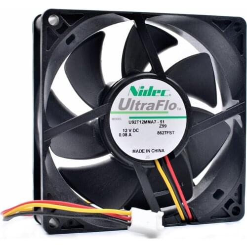 Brand new original 9cm 9025 92mm fan 92x92x25mm 12V 0.08A support speed monitoring ultra quiet computer CPU cooling fan