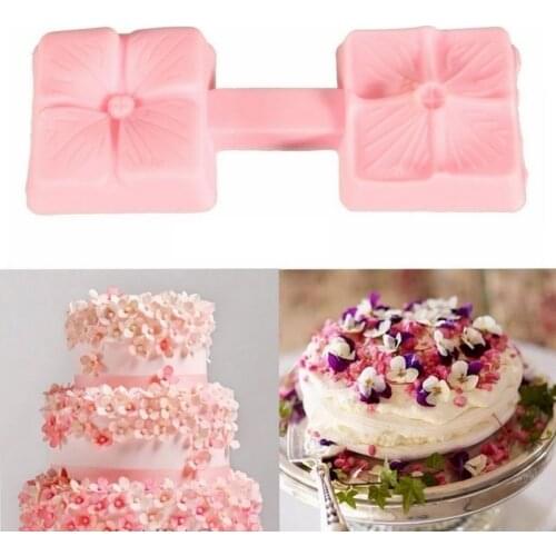 3D Flower Mold Cherry Blossom-shaped Butterfly Cake Mold Silicone Plunger Fondant Cake Chocolate Molds