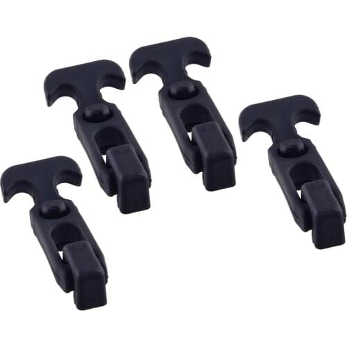 4Pcs M5 Rubber T-Handle T-Latch Hasp Draw Latch With Screws Universal Fit For RV Tool Box Cooler Golf Cart Off-road Vehicles