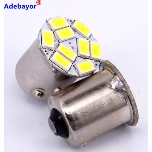 500X 1156 P21W 5630 LED 9 SMD R10W turn signal steering lamp reversing back up light white blue