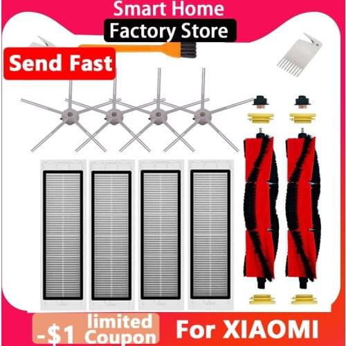 Accessories for Xiaomi Roborock S50 s51 s55 s5 s6 Xiaomi Vacuum Cleaner Parts HEPA Filter Mop Cloths Main Brush Side Brush