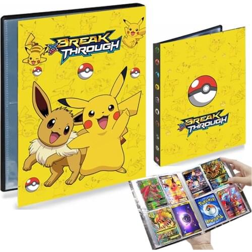 4 Pocket Pokemon Album Collections Holder 240 Cards Book Livre Pokémon Playing Game Pikachu Map Binder Folder List Kids Toy Gift