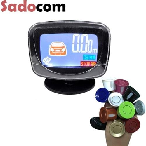 Sadocom Car LCD Display Parking Sensor LCD 4 Reverse Parking Sensors Backup Radar Car Detector Monitor System For All The Car