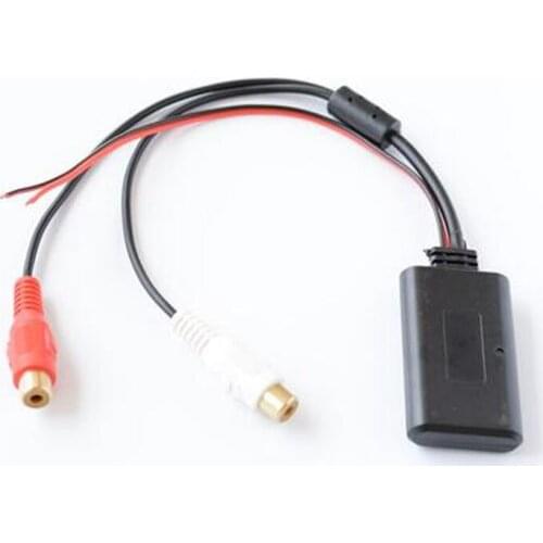 Biurlink Universal Car Bluetooth Wireless Female RCA Plug Adapter for Stereo 2RCA AUX IN Music Audio Wireless Cable for Truck