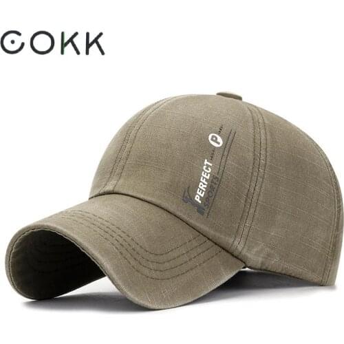 COKK Women Baseball Cap For Men Snapback Hat Good Quality Summer Washed Cotton Bone Cap Gorras Casual Casquette Men Baseball Hat