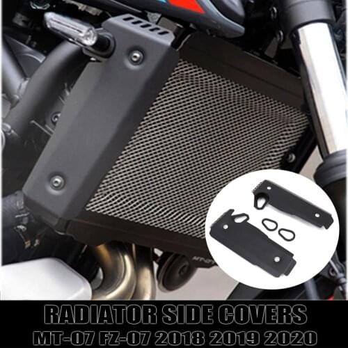 For YAMAHA MT-07 MT07 MT 07 FZ-07 FZ07 FZ 07 2018 2019 2020 2021 Motorcycle Radiator Grille Cover Protector Guard Side Covers