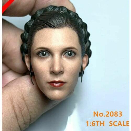1/6 Scale Female Princess Leia Head Model Snow Edition Fits 12" HT PH Action Figure Model Body