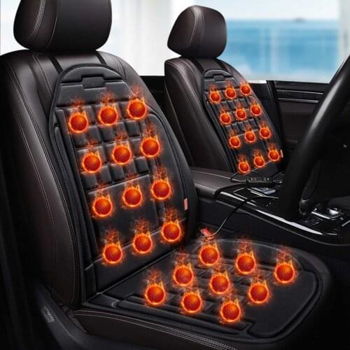 Car Heated Seat Cushion Cover Electric Wear-resistant Heater Mat Warm Winter Household Cushion Cardriver Heated Seat Cushion 12V