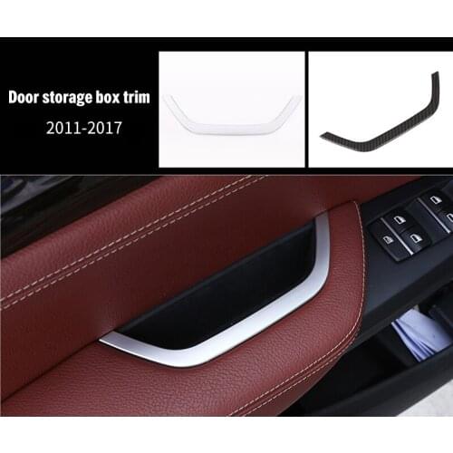 For BMW X3X4 F25 F26 2009-2017 ABS chrome Door storage box trim 1pc