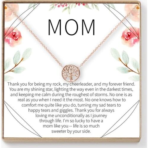 Ideal Mom Necklace with Wish Card : Mother Necklace, Mom Gift, Mothers Day Gifts, Mothers Day Necklace, Mother Daughter Gift