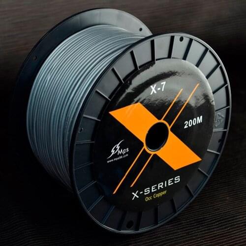 MPS X-7 Cable 99.9997%OCC copper DIY earphone wire headphone audio Line wire RCA 3.5mm 2.5mm XLR audio cable