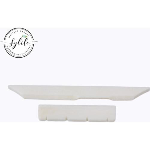 Small 4 string guitar bone nut and saddle set