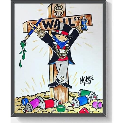 Canvas Print Picture Graffiti Wall Art Paintings Prisoners of War Home Decor Cartoon Modular Poster For Living Room Framework