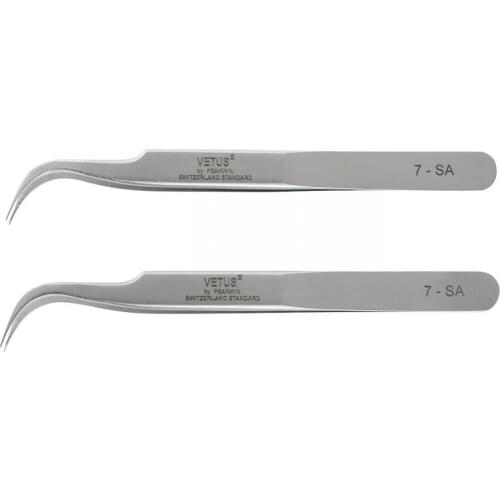 10pcs Per Lot Vetus Stainless Steel Eyelash Tweezers Makeup Tools for Eyelash Extension SA Series