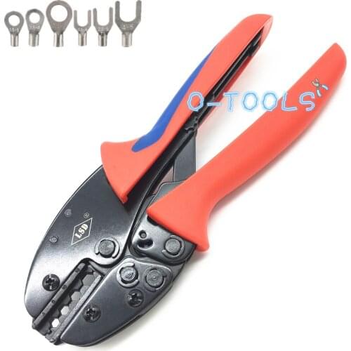 S-416TX Ratchet crimping tool for non-insulated cable lug 4-16mm2 hexagonal crimper 12-6AWG multi-functional pliers