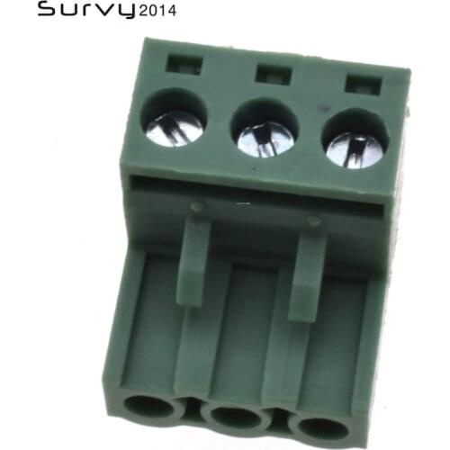 10PCS 5.08 2 3 4 6-pin right angle terminal plug type 300V 10A 5.08mm pitch connector PCB screw terminal diy electronics