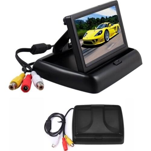 4.3 Inch TFT LCD Car Monitor Foldable Monitor Display Rearview Monitors