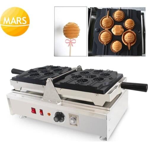 MARS Electric Non-stick Lollipop Shaped Waffle Cake Pops Makers 220v 110v Waffle On A Sticks Machines Baker Iron Making Pan