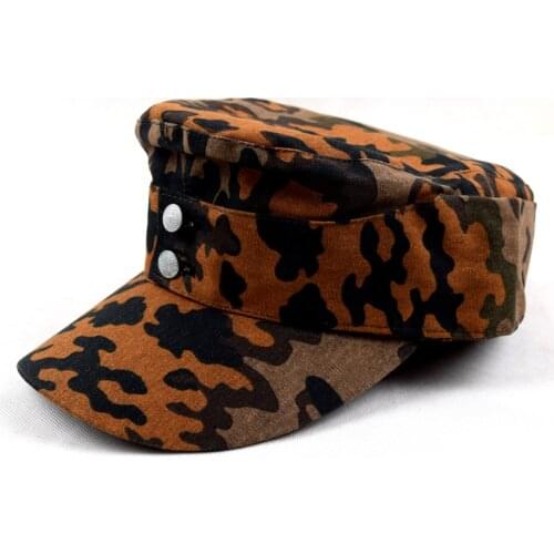 Military Reenactment Replica WWII German OAK Autumn Leaf hat Camo Cap
