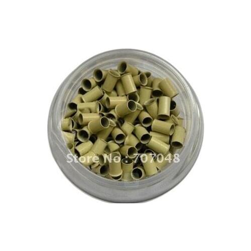 High quality copper Micro Beads Link 1000 pieces per bottle BLOND COLOR
