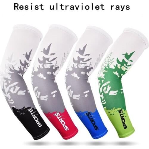 1 Pair Cool Men Cycling Running Bicycle Women UV Sun Protection Cuff Cover Protective Arm Sleeve Bike Sport Arm Warmers Sleeves