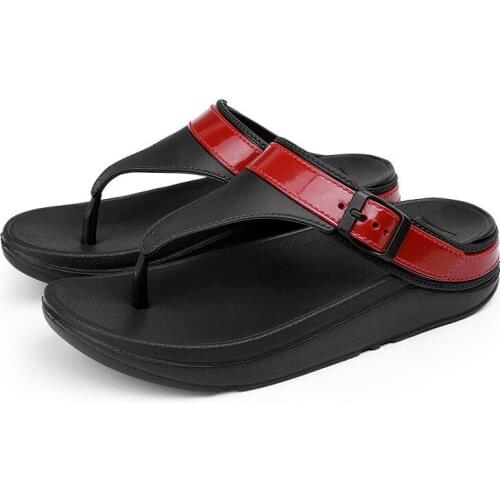 2021 New Arrival Summer Women Flip Flops High Top Beach Sandals Anti-slip Zapatos Femme Casual Soft Bottom Beach Shoes Cheap