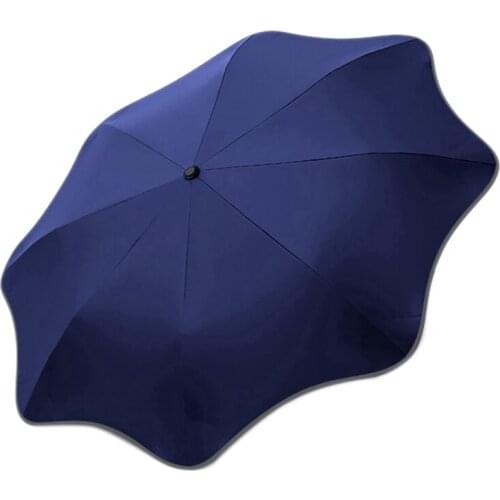 Rounded Corner Windproof Compact Travel Umbrella, Sunshade Umbrella UV Protection Sun & Rain Umbrella