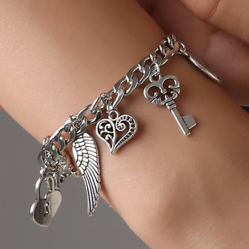 ZXSTYLE Bracelets With Charms