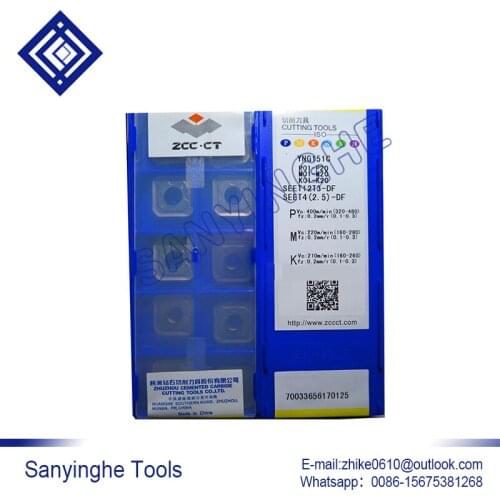 Free shipping high quality 10pcs/lots YNG151C SEET12T3-DF cnc carbide milling insert