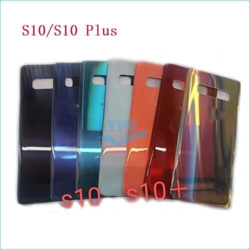 10pcs Back Cover Battery Glass For Samsung S10E S10 Plus Back Battery Cover Glass Housing